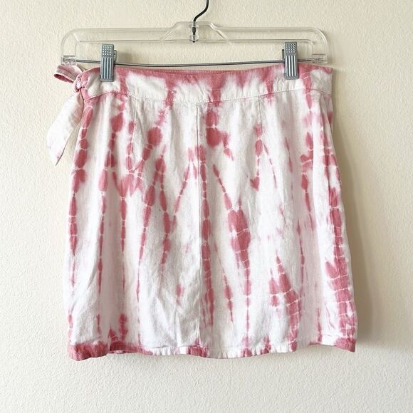Free People Rosie Tie Dye Wrap Mini Skirt - Picture 4 of 7